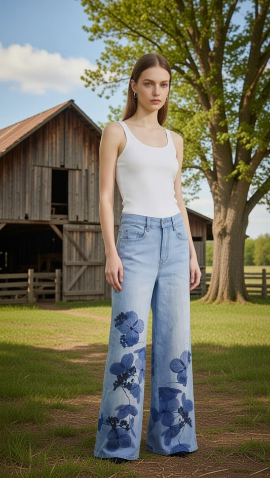 ג'ינס פרחים CG3S26